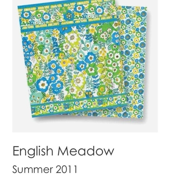 New VERA BRADLEY English Meadow 2011 Petite Chain Bag Clutch Blue Green Floral - Picture 15 of 15